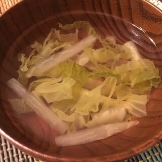 大根と白菜のお吸い物